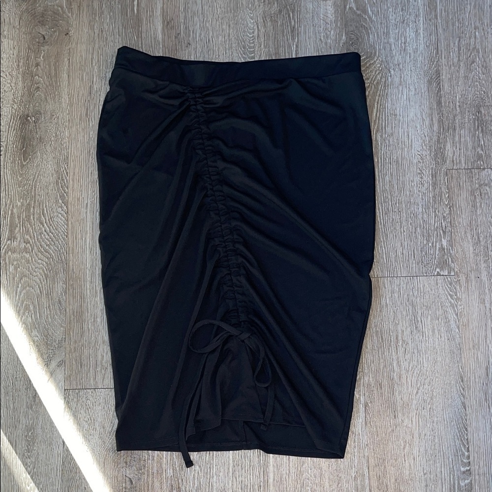 New Eloquii Black Ruched Pencil Skirt size 20